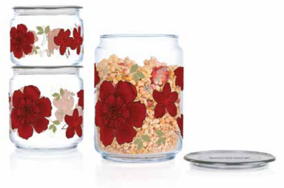 Luminarc Plano Jar Decorated Amelia Kitchenware