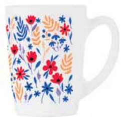 Luminarc New Morning Decorated Opal Spring Fiesta Mug