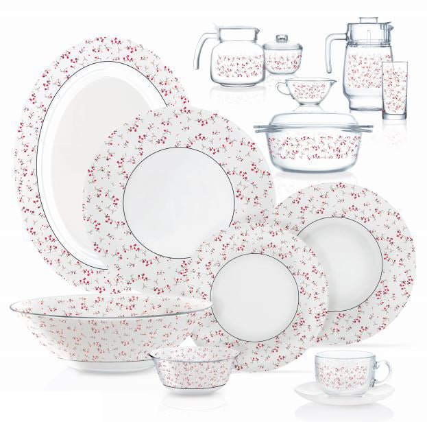 Endura 71 Pieces TAPIS RED Dinnerset