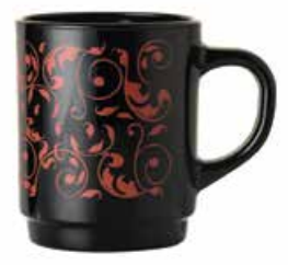 Luminarc Stackable Decorated Jazzy Red Mug