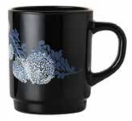 Luminarc Stackable Decorated Piume Blue Mug