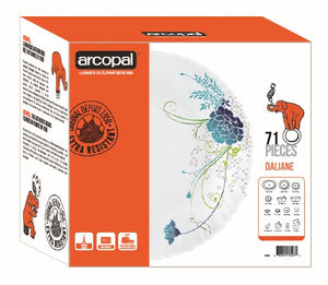 Arcopal 71 Pieces DALIANE Dinnerset