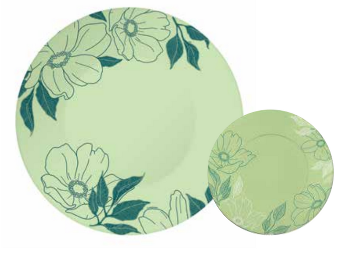 Luminarc Paradise Garden Green Dinnerset