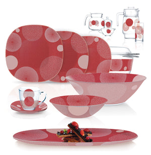 Luminarc 71P Constellation Red Dinnerset