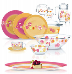 Luminarc 71 Pcs Bubble Flower Dinnerset