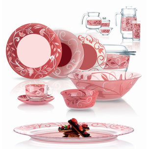 Luminarc 71 Pcs Plenitude Red Dinnerset