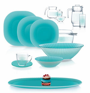 Luminarc 71 Pcs Pop Art Turquise Dinnerset