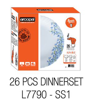 Arcopal Aliya Blue Dinnerset