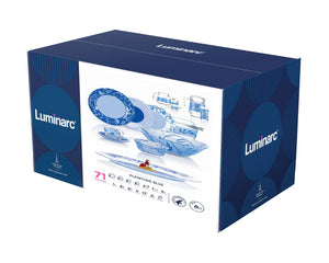 Luminarc 71 Pcs Plenitude Blue Dinnerset