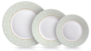 Endura Mosiaque Green Dinnerset