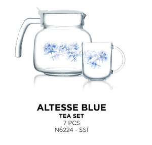 Luminarc Altesse Blue Tea Set