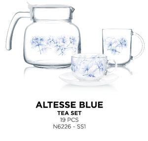 Luminarc Altesse Blue Tea Set