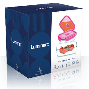 Luminarc Purebox Active Neon Rectangular Kitchen Set
