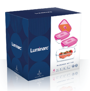 Luminarc Purebox Active Neon Rectangular Kitchen Set