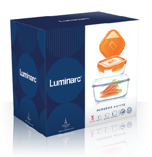 Luminarc Purebox Active Neon Square Kitchen Set