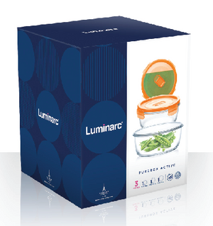 Luminarc Purebox Active Neon Round Kitchen Set