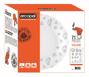 Arcopal 71 Pieces VIOLIANE Dinnerset